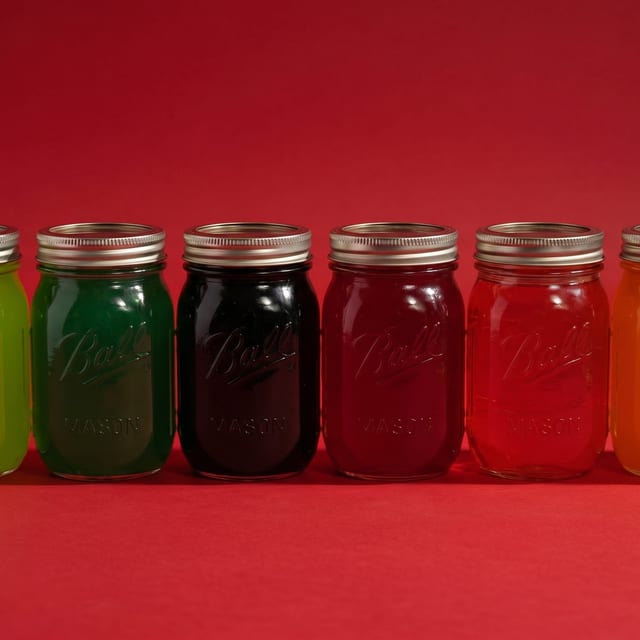 Kool-Aid Pickle Jars.