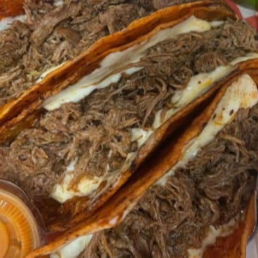 Quesa Birria Tacos.